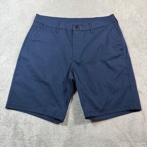 Public Rec Dealmaker Chino Shorts Mens 30 Blue 8" Golf Casual Performance